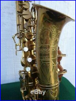MINTY 1945 Buescher Big B alto sax professionally overhauled