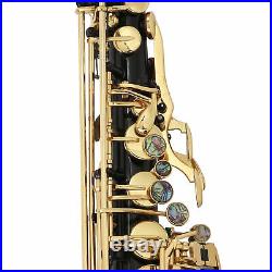 New Beginner Student Super Sound Paint Gold Eb Alto Saxophone Sax with Storage Bag