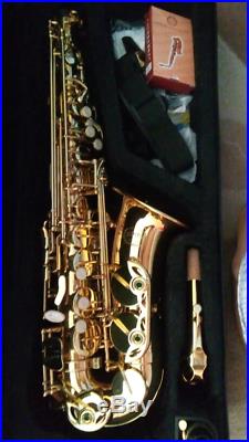 New JUPITER JAS-769 Alto Eb Tune Saxophone Gold Lacquer Sax With Case DHL POST