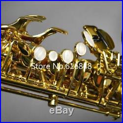 New JUPITER JAS-769 Alto Eb Tune Saxophone Gold Lacquer Sax With Case Free Ship