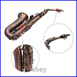 New Professional Red Bronze Bend Eb E-flat Alto Saxophone Sax with UK M2H4