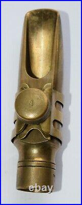 Otto Link Double Ring Alto Sax Mouthpiece #5=75 Tip with cap and A Ligature