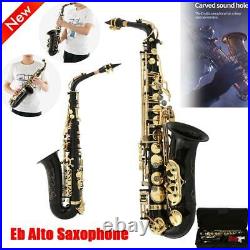 Professional Alto Eb Saxophone Sax Brass with Bag Mouth Hoop Orchestral Instrument