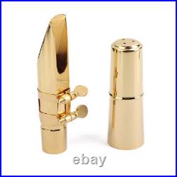 Professional Alto Sax Saxophone Mouthpiece #7 with Ligature Gold Plated