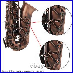 Professional Alto Saxophone Eb E-flat Sax Red Bronze Woodwind Instrument T1H0
