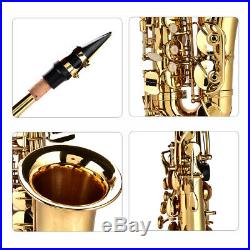 Professional Gold Alto Saxophone Sax For Adult and Children Gift