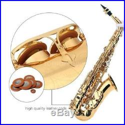 Professional Gold Eb Alto Sax Saxophone Accessories Cork Grease Gloves Strap