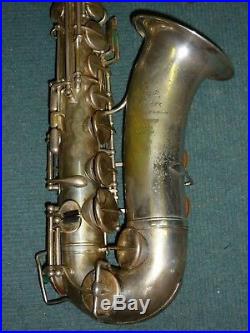 Rare Adolphe Sax 84 rue MYRHA PARIS 147XX LP French alto saxophone