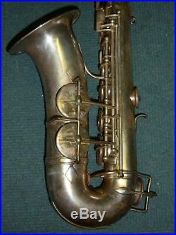 Rare Adolphe Sax 84 rue MYRHA PARIS 147XX LP French alto saxophone