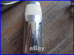 Rare BD Bob Dukoff Co. Hollywood #3 Alto Saxophone Mouthpiece Silver NICE SAX MP
