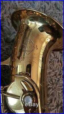 Rare Vintage Noblet Paris 73## Alto Saxophone Sax Vandoren mouthpiece
