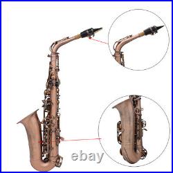 Red Bronze Bend Eb E-flat Alto Saxophone Sax with E4E8