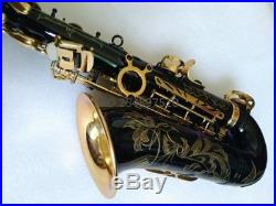 Saxophone Black Alto Brass Engraving Copy SELMER SAS-R54 Mode Black Gold Sax