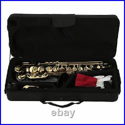 Saxophone Sax Eb Alto Brass Carved Orchestral Instrument for Music Lover 73x12cm
