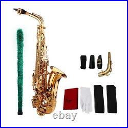 Saxophone Sax Eb Be Alto E-Flat Brass Surface Carved Pattern A1