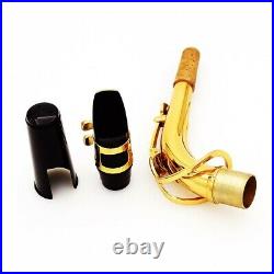Saxophone Sax Eb Be Alto E-Flat Brass Surface Carved Pattern A1