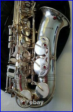 Saxophone in Eb Sax Alto Chase Outfit In Soft Carry Case In Silver Nickel