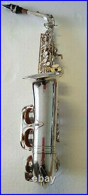 Saxophone in Eb Sax Alto Chase Outfit with Soft Carry Case In Silver Nickel