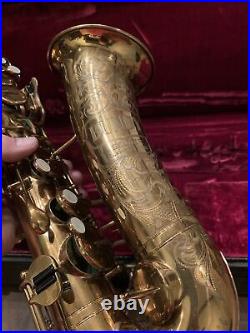 Selmer Bundy Vintage Alto Saxophone With Case Original Rare Sax Nice! Used