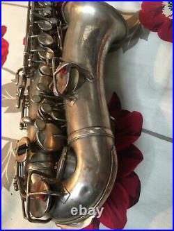 Silver King Alto sax 1920s. Plays well
