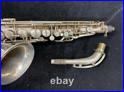 Silver Plated Adolphe Sax 84 Rue Myrha Alto Saxophone Serial # 368