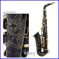 UK Eb Alto Saxophone Brass Lacquered Gold E Flat Sax 82Z Key Type Woodwind I3G5