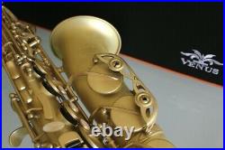 Venus ALTO Eb SAXOPHONE Sax Unique MATTE GOLD Color Finish Case & Accessories