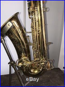 Vintage 1929 1930 The Buescher True Tone Alto Saxophone Sax With Leather Case
