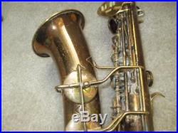 Vintage 1942 C. G. Conn 6M VIII Naked Lady Alto Saxophone With Case Cool Sax