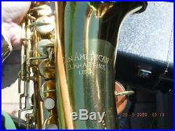 Vintage 1947 Pan American Model 58M Alto Sax Saxophone MINT CONDITION RE PADDED