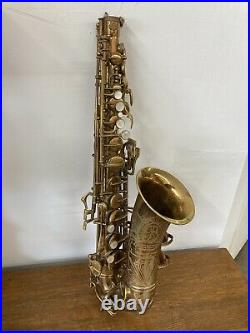 Vintage 1948 BUESCHER ARISTOCRAT Big B Alto Sax Saxophone Elkhart USA