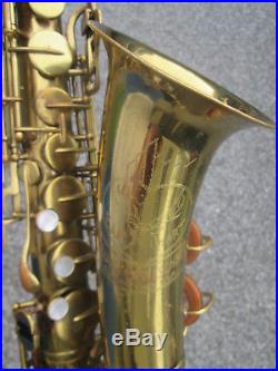 Vintage 1950s Buescher Elkhart 20A USA Alto Sax Alto Saxophone! NICE PLAYER