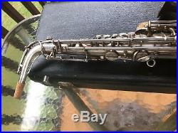 Vintage 1957 Keilwerth New King Alto Saxophone Silver JK Germany sax angel wing
