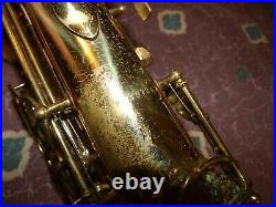 Vintage 1963 Martin Official Music Man alto sax saxophone VG+ 80+% orig lacquer