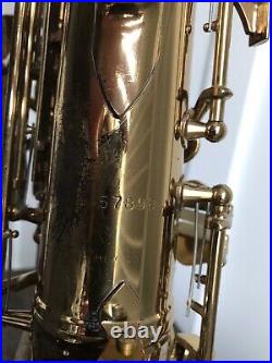 Vintage 1970 Conn Shooting Star Mexico Alto Saxophone Sax With Case + Mouthpiece