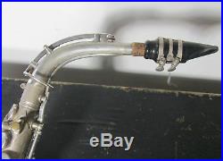 Vintage Antique Lewis Master Kraft Silver Alto Sax Saxophone Wm Lewis & Son RARE