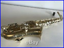 Vintage Buescher Alto Sax Saxophone Gold Plated
