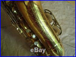 Vintage Elkhorn Stencil Alto Sax Made in Italy by Rampone or Orsi