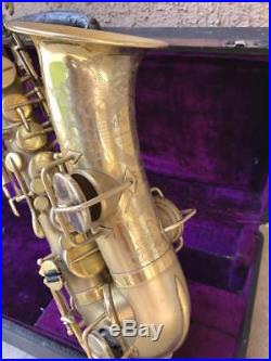 Vintage Martin Handcraft Alto Saxophone Two Color Tone Sax, Made1928 Phase III