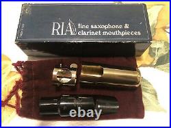 Vintage Ria 6 alto sax mouthpiece Withcap, ligature & box