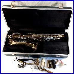 Vintage Selmer Bundy Alto Sax Saxophone with Case in Good Playing Condition