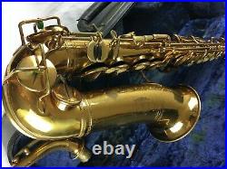 Vintage Selmer Model26 Rare Gold Lacquer Alto Sax Saxophone With Buescher Case