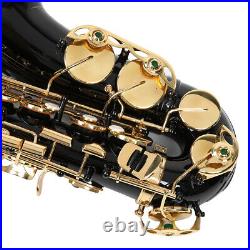 (black)Alto Saxophone Professional E Flat Alto Saxophone Sax With Neck