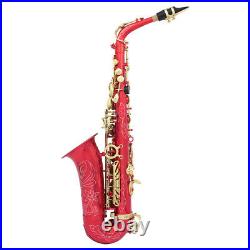 (red)Alto Instrument Alto Sax Durable Delicate Sax Excellent Workmanship